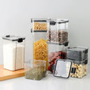 Potes Herméticos para Mantimentos - Kit de 9 Peças Empilháveis