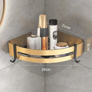 Prateleira de Banheiro em Alumínio com Ganchos e Porta-Papel Offertaza