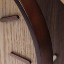 Relógio de Parede Madeira Circular Silencioso para Sala Offertaza