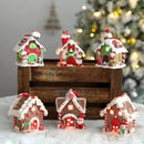 Enfeite de Natal Rústico Pingente de Casinhas para Árvore Offertaza