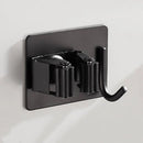 Suporte de Vassoura Adesivo de Parede em Aço Inox com Gancho Offertaza