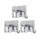 Suporte de Vassoura Adesivo de Parede em Aço Inox com Gancho Offertaza