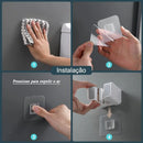 Suporte de Vassoura e Rodo com Adesivo de Parede Ajustável Offertaza