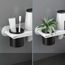 Suporte para Secador de Cabelo de Parede com Compartimentos Offertaza