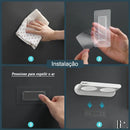 Suporte para Secador de Cabelo de Parede com Compartimentos Offertaza