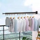 Varal Retrátil de Alumínio para Parede Suporta até 25kg Offertaza