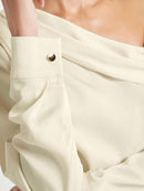 Blusa Elegante de Um Ombro Só - Eslovenia - Essenza