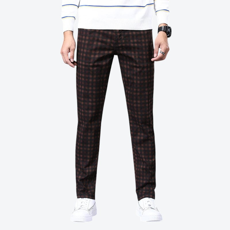 Calça Masculina Casual Xadrez - Offertaza