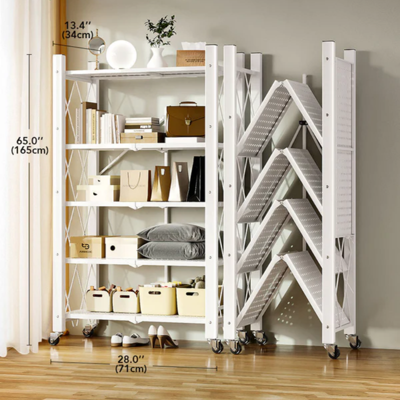 Estante Dobrável 5 Andares Kizzar – Praticidade e Estilo + Compre 1 Leve 2 + Frete Grátis