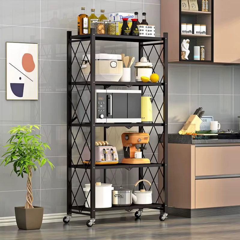 Estante Dobrável 5 Andares Kizzar – Praticidade e Estilo + Compre 1 Leve 2 + Frete Grátis