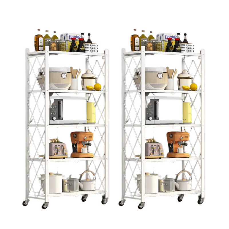 Estante Dobrável 5 Andares Kizzar – Praticidade e Estilo + Compre 1 Leve 2 + Frete Grátis