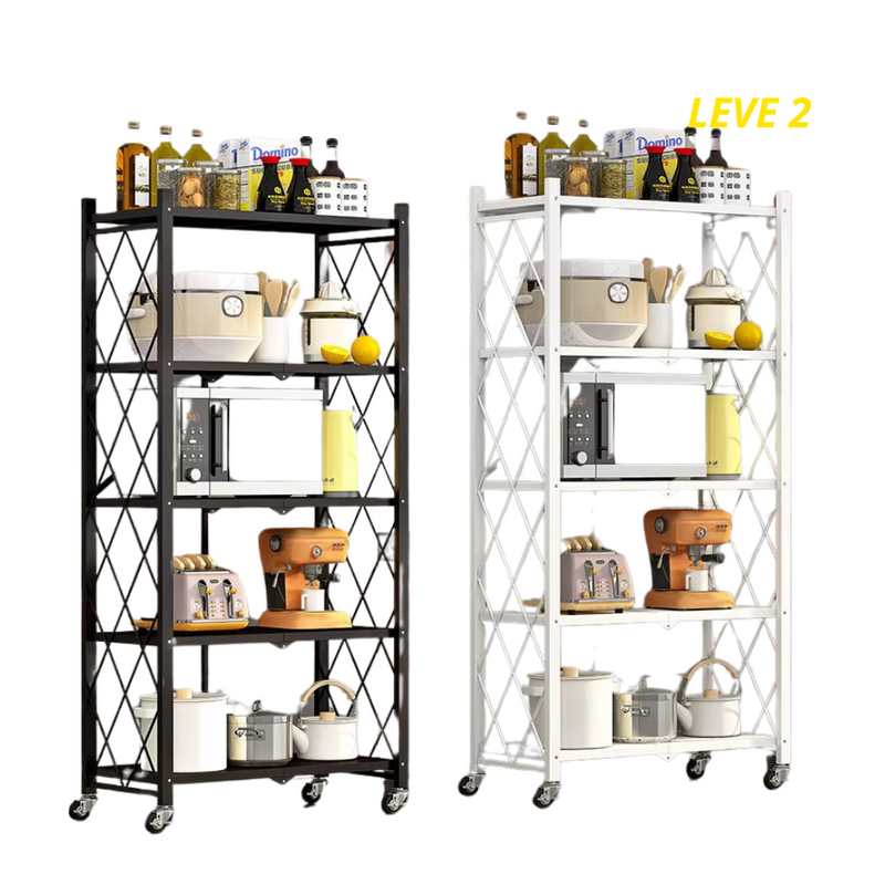 Estante Dobrável 5 Andares Kizzar – Praticidade e Estilo + Compre 1 Leve 2 + Frete Grátis