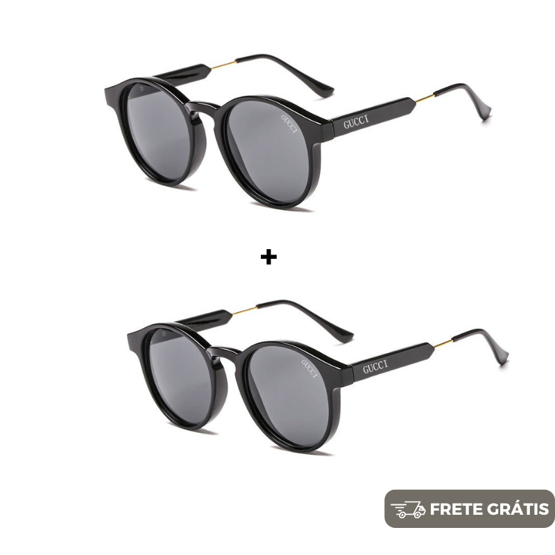 JANEIRO BLACK - 2 Óculos Unissex - Gucci | Prada - COMPRE 1 LEVE 2