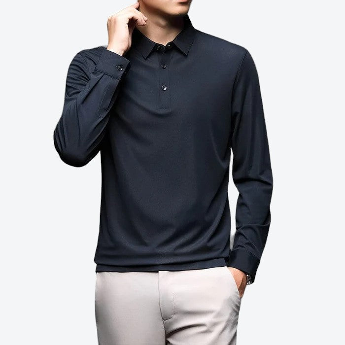 Camisa Social Manga Longa Anti Bolinhas - Offertaza