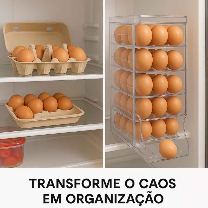 Porta Ovos Automático Offertaza 30 Unidades - 4 Andares