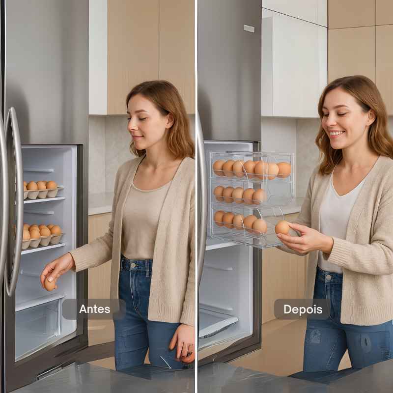 Porta Ovos Automático Offertaza 30 Unidades - 4 Andares