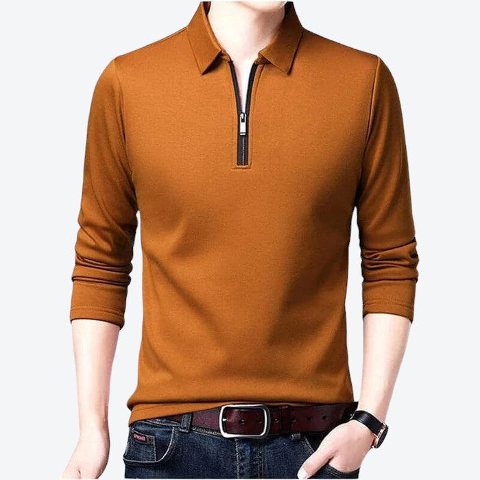 Camisa Social Manga Longa com Zíper - Offertaza