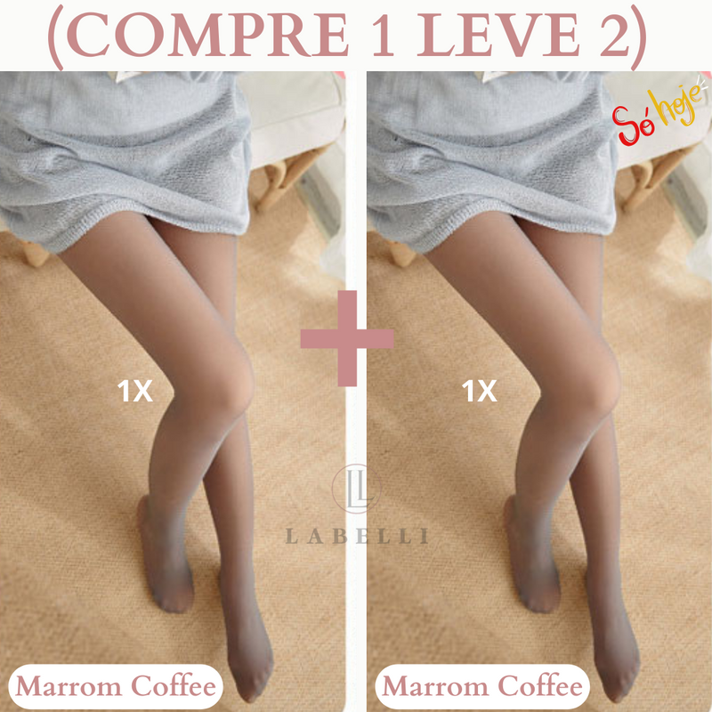 Leve mais um KIT MEIA CALÇA FORRADA TRANSLÚCIDA - Por apenas