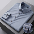 Camisa Social Slim Masculina em Seda Gelo - Offertaza