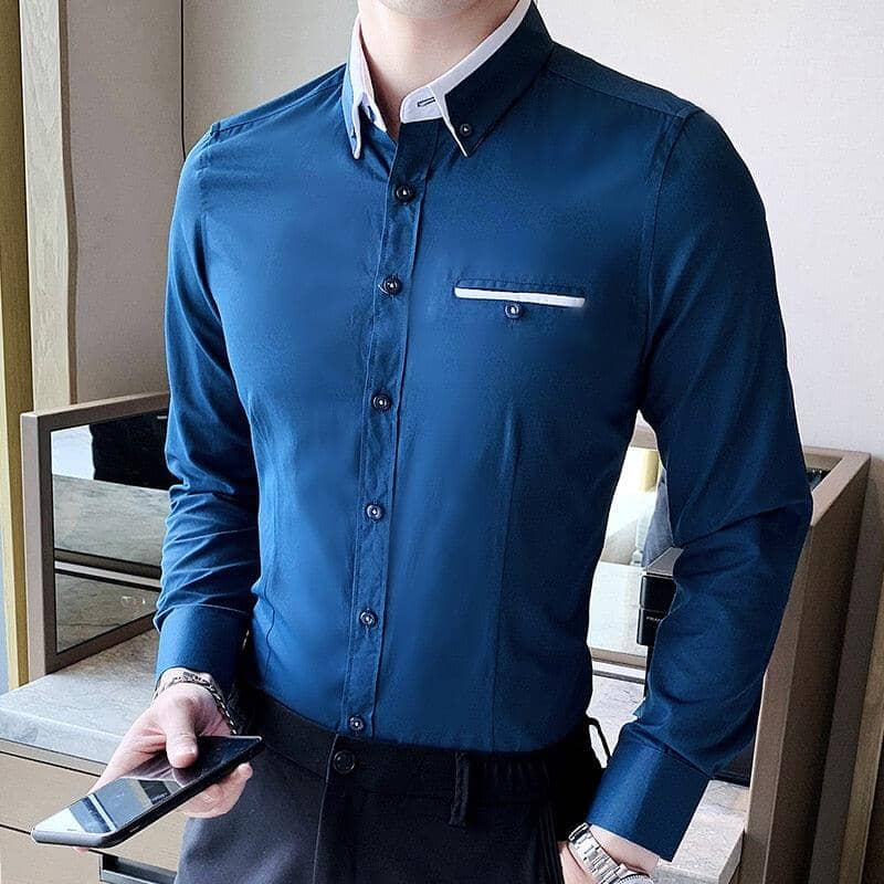 Camisa Social Manga Longa SlimFit - Offertaza