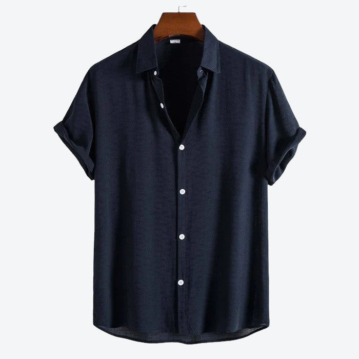 Camisa Manga Curta Lisa Hombre - Offertaza