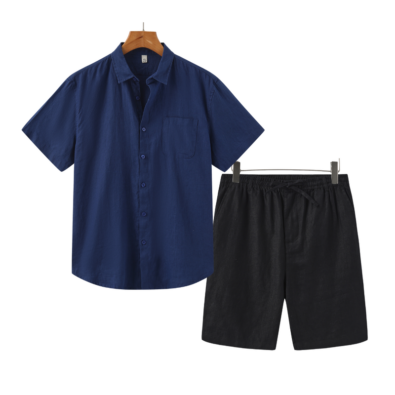 Conjunto de Linho Summer | Short e Camisa - Offertaza
