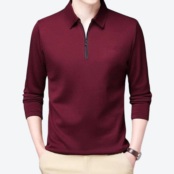Camisa Social Manga Longa com Zíper - Offertaza