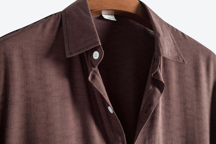 Camisa Manga Curta Lisa Hombre - Offertaza