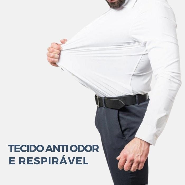 Camisa Social Lisa Conforto Anti Amassado - Offertaza