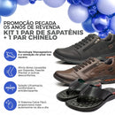 Kit Pegada Sapatênis Ortopédico + Chinelo Massageador [Envio Nacional]