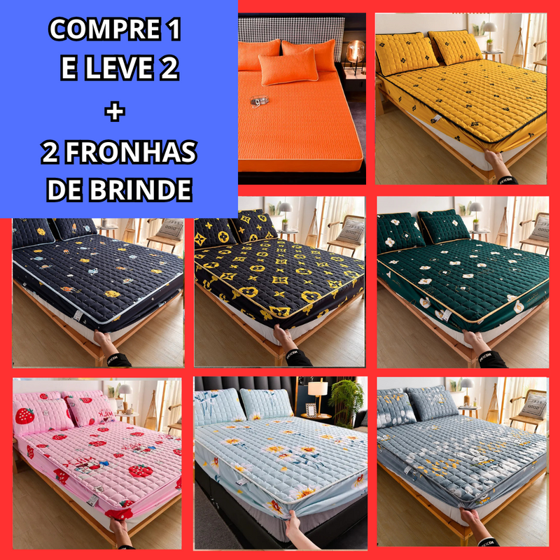 Capas Para Colchão Impermeáveis + 2 Fronhas de Brinde - Compre 1 Leve 2