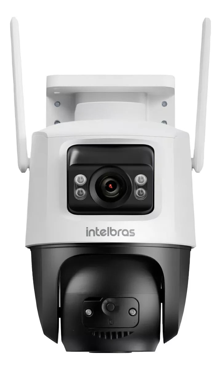 COMPRE 1 E LEVE 2 - Câmera De Vigilância Inteligente 4 Lentes Rotativa Wi-fi