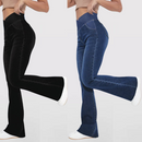 Leve mais uma Calça Jeans de Cintura Alta Cruzada - Por apenas