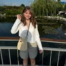 Conjunto Feminino em Alfaiataria - Colete e Shorts no Linho  - Essenza