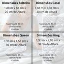 Capa Protetora de Colchão com Zíper - Modelo Premium Exclusive - 100% Impermeável - Algodão 1000 Fios