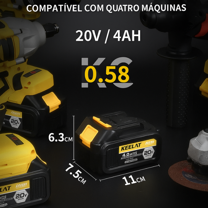 Combo de Ferramentas Elétricas 4 em 1