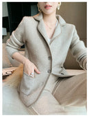 Casaco Feminino Elegante com Bolsos –  Essenza