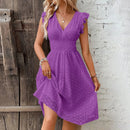 Vestido Midi Ana com Decote V e Detalhe de Laise - Essenza