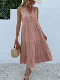 Vestido Midi Elegante Romênia Feminino - Essenza
