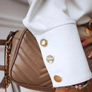 Camisa Feminina Social com Botões Dourados  - Essenza