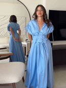 Vestido Maxi Feminino com Flores 3D - Essenza