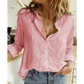 Camisa Feminina de Linho Manga Longa  - Essenza