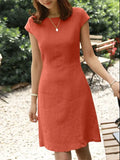 Vestido Curto de Linho Elegante Marina - Essenza