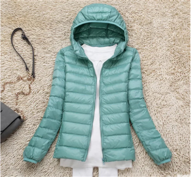 Jaqueta Feminina Puffer com Capuz - Essenza