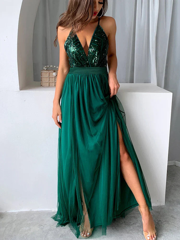 Vestido Longo Esmeralda - Essenza