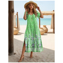 Vestido Longo Feminino de Praia Floral - Essenza