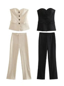 Conjunto Alfaiataria Feminino Rhianna (2 Peças) - Offertaza