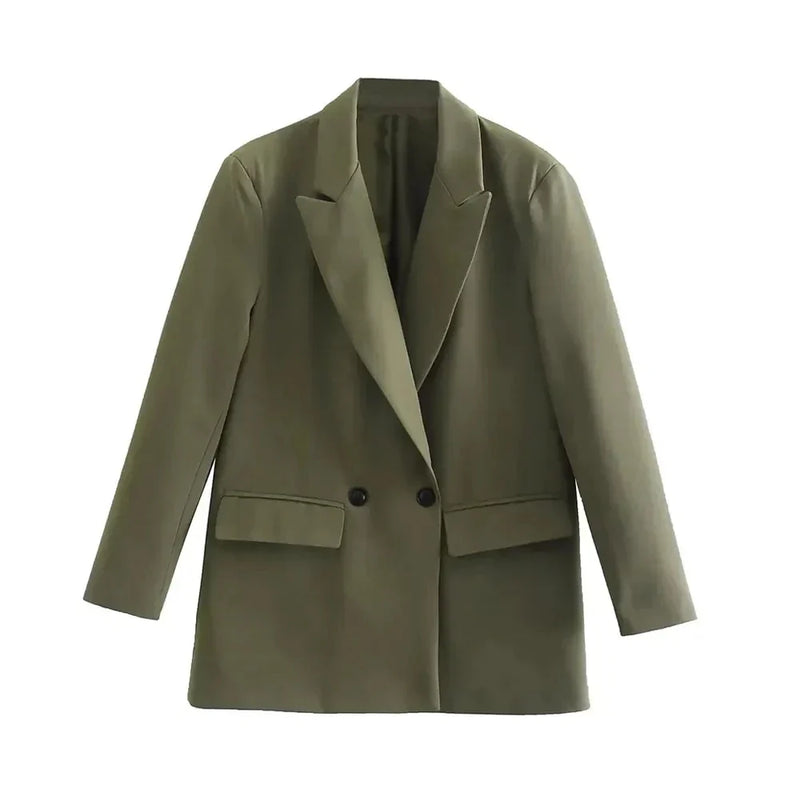 Blazer Feminino Alfaiataria Oversized Elegante - Essenza