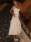 Vestido Midi Alças Finas Royal Feminino - Essenza