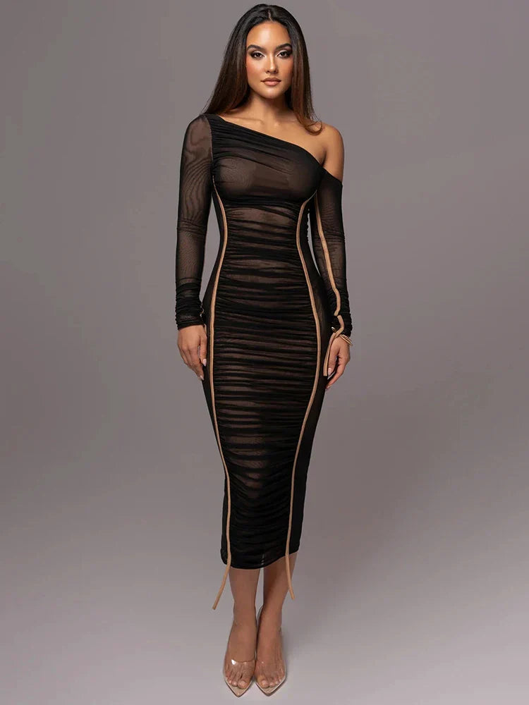 Vestido Midi Elegance Feminino - Essenza